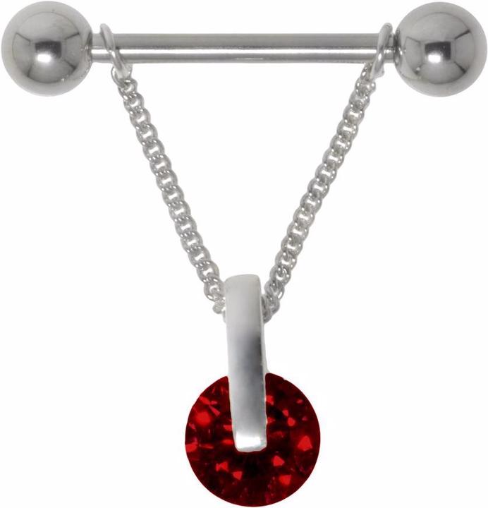 Immagine prodotto Bijouteria Piercing petto (Acciaio chirurgico 316L, Argento 925, Zirconia)