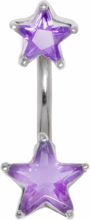 Produktbild Bijouteria Bauchpiercing (Chirurgenstahl 316L, Kristall, Silber 925)