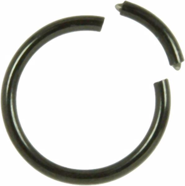Actual product image Bijouteria 1.2mm Titanium piercing part (PVD coating (black), Titanium)