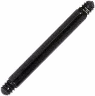 Bijouteria 1.2mm Piercingstab (Chirurgenstahl 316L, PVD Beschichtung (schwarz))
