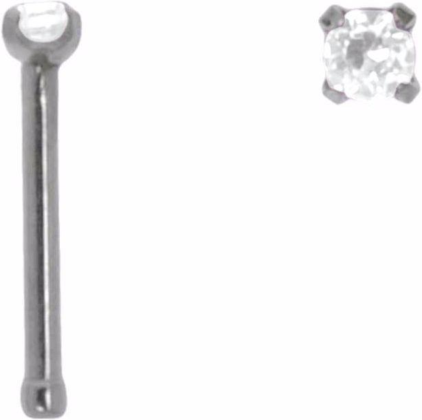 Produktbild Bijouteria Nasenpiercing (Chirurgenstahl 316L, Kristall)