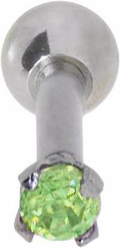 Actual product image Bijouteria Ear piercing (Surgical steel 316L, Crystal)