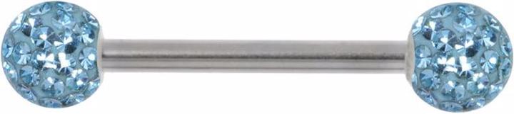 Actual product image Bijouteria Nipple piercing (Surgical steel 316L, Epoxy resin, Crystal)