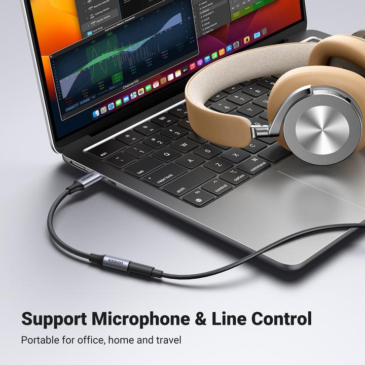 Image du produit Ugreen Adaptateur USB-C vers 3.5mm femelle avec support IPAD Pro et Samsung Note 10 (USB Type C, Jack 3.5mm)