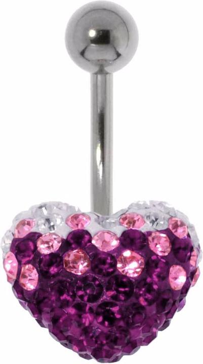 Bijouteria Bauchpiercing (Chirurgenstahl 316L, Kristall)