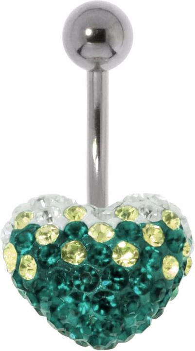 Bijouteria Bauchpiercing (Chirurgenstahl 316L, Kristall)
