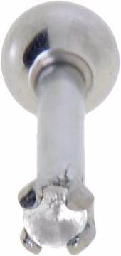 Actual product image Bijouteria Ear piercing (Surgical steel 316L, Zirconia)