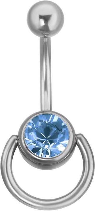 Produktbild Bijouteria Bauchpiercing (Chirurgenstahl 316L, Kristall)