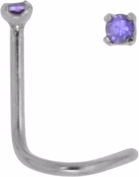 Image du produit Bijouteria Piercing nez (Cristallin, Acier chirurgical 316L)