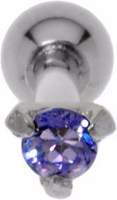 Actual product image Bijouteria Ear piercing (Surgical steel 316L, Zirconia)