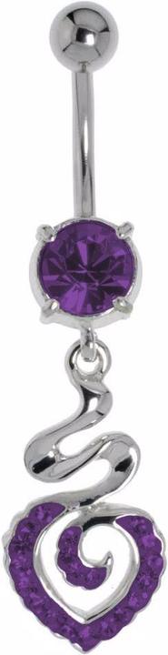 Produktbild Bijouteria Bauchpiercing (Chirurgenstahl 316L, Kristall, Messing rhodiniert)