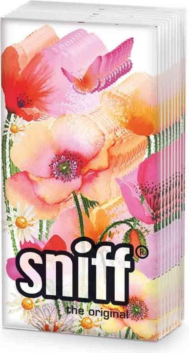 Actual product image Sniff Napkins Watercolour Poppies