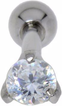 Image du produit Bijouteria Piercing d'oreille (Acier chirurgical 316L, Zircone)