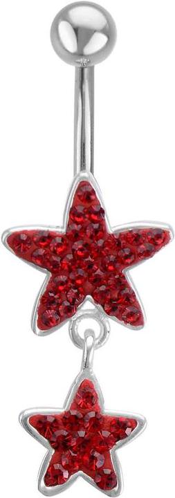 Bijouteria Bauchpiercing (Chirurgenstahl 316L, Kristall)