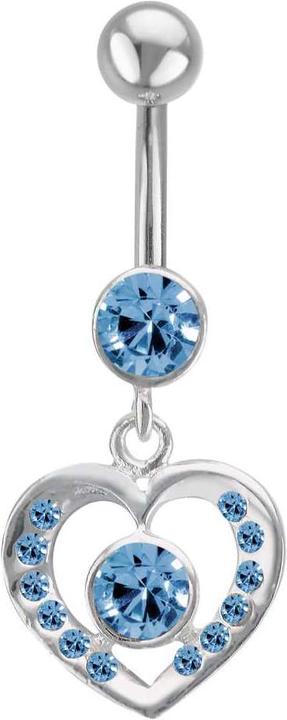 Immagine prodotto Bijouteria Piercing ventre (Acciaio chirurgico 316L, Vetro (di orologio), Argento 925)