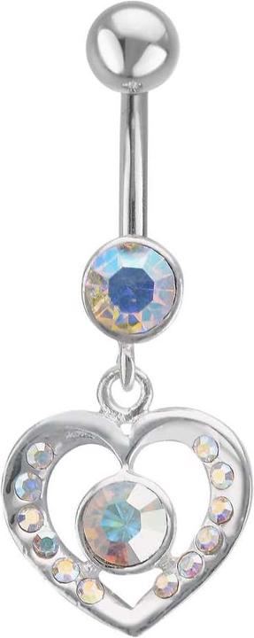 Immagine prodotto Bijouteria Piercing ventre (Acciaio chirurgico 316L, Vetro (di orologio), Argento 925)