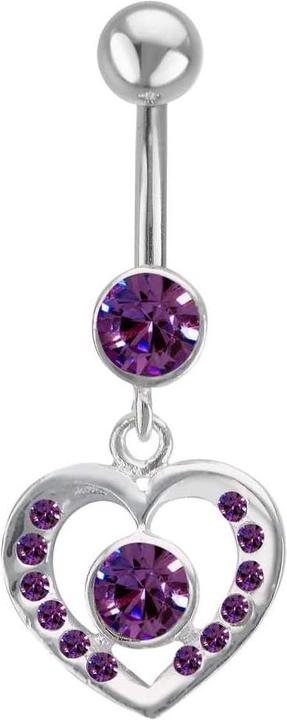 Produktbild Bijouteria Bauchpiercing (Kristall, Silber 925, Chirurgenstahl 316L)