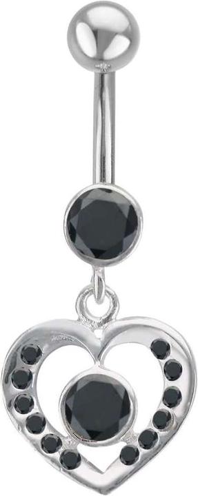 Bijouteria Bauchpiercing (Chirurgenstahl 316L, Kristall, Silber 925)