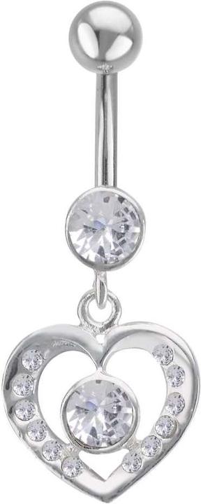 Immagine prodotto Bijouteria Piercing ventre (Acciaio chirurgico 316L, Vetro (di orologio), Argento 925)