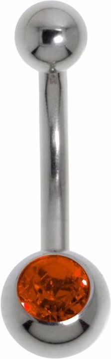 Bijouteria Bauchpiercing (Chirurgenstahl 316L, Kristall)