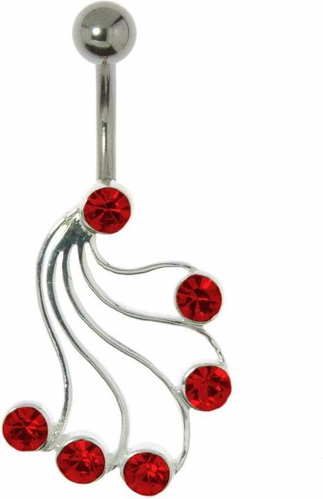 Actual product image Bijouteria Bellypiercing (Surgical steel 316L, Crystal, Silver 925)