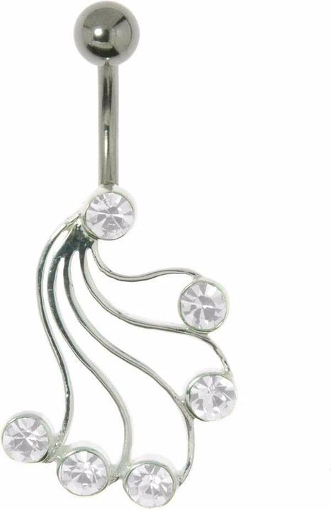 Produktbild Bijouteria Bauchpiercing (Kristall, Silber 925, Chirurgenstahl 316L)