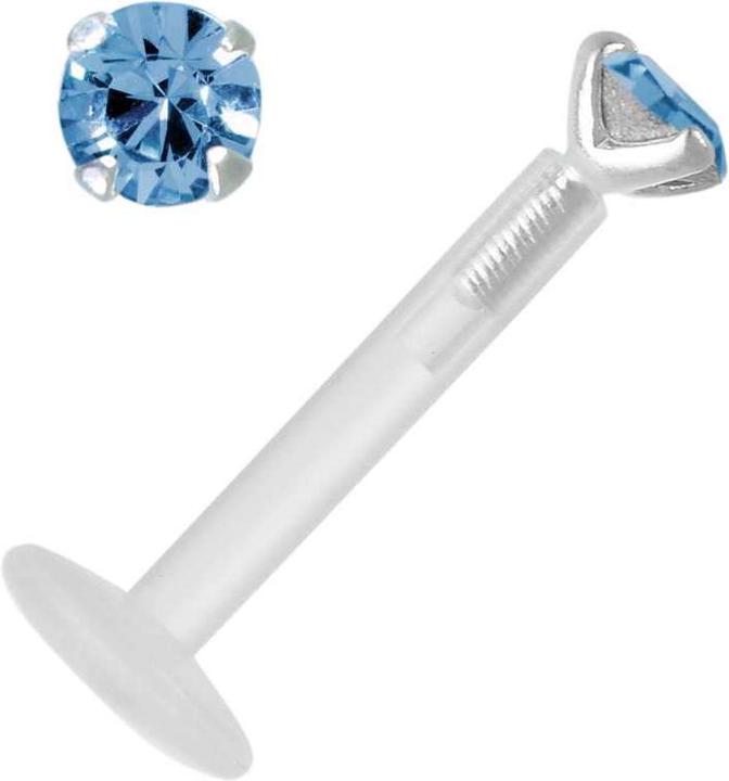 Immagine prodotto Bijouteria Piercing (Bioplastica, Argento 925, Cristallo premium)