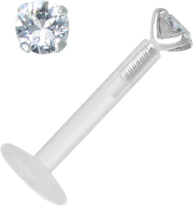 Produktbild Bijouteria Piercing (Premium Kristall, Bioplast, Silber 925)
