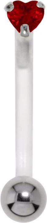 Produktbild Bijouteria Bauchpiercing (Bioplast, Chirurgenstahl 316L, Silber 925, Zirkonia)