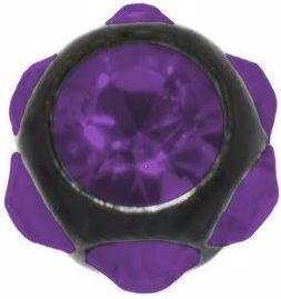 Image du produit Bijouteria Piercing (Acier chirurgical 316L, Revêtement PVD (noir), Cristal Premium)