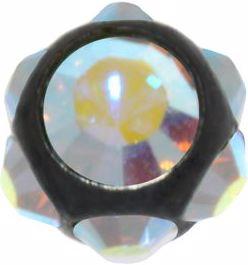 Immagine prodotto Bijouteria Piercing (Cristallo premium, Acciaio chirurgico 316L, Rivestimento PVD (nero))