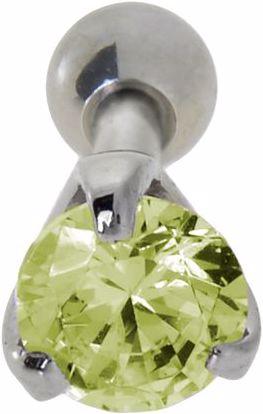 Actual product image Bijouteria Ear piercing (Surgical steel 316L, Zirconia)