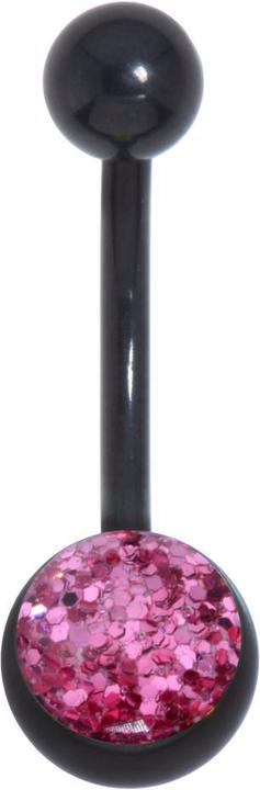 Immagine prodotto Bijouteria Piercing ventre (Acciaio chirurgico 316L, Resina epossidica, Rivestimento PVD (nero))