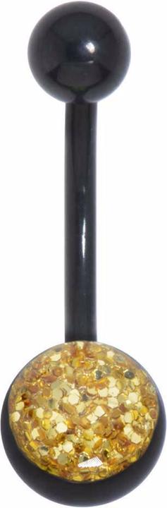 Produktbild Bijouteria Bauchpiercing (Chirurgenstahl 316L, Epoxiharz, PVD Beschichtung (schwarz))