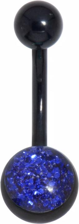 Produktbild Bijouteria Bauchpiercing (Chirurgenstahl 316L, Epoxiharz, PVD Beschichtung (schwarz))