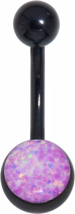 Produktbild Bijouteria Bauchpiercing (Chirurgenstahl 316L, Epoxiharz, PVD Beschichtung (schwarz))