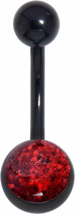 Produktbild Bijouteria Bauchpiercing (Chirurgenstahl 316L, Epoxiharz, PVD Beschichtung (schwarz))