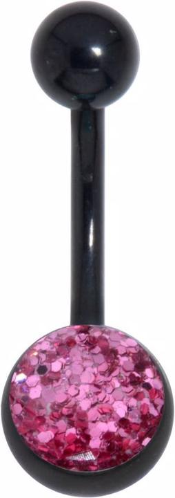Produktbild Bijouteria Bauchpiercing (Chirurgenstahl 316L, Epoxiharz, PVD Beschichtung (schwarz))