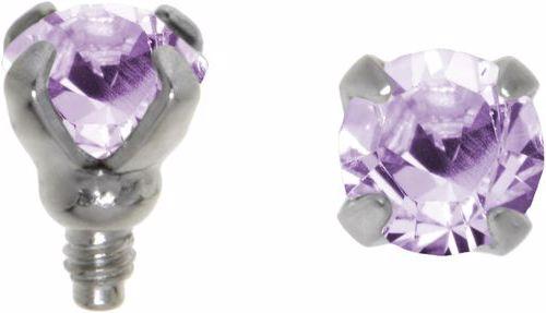 Produktbild Bijouteria Dermal-Anchor Aufsatz (Chirurgenstahl 316L, Kristall)