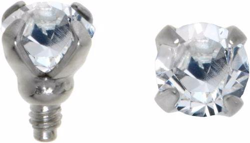 Image du produit Bijouteria Embout Dermal-Anchor (Acier chirurgical 316L, Cristallin)