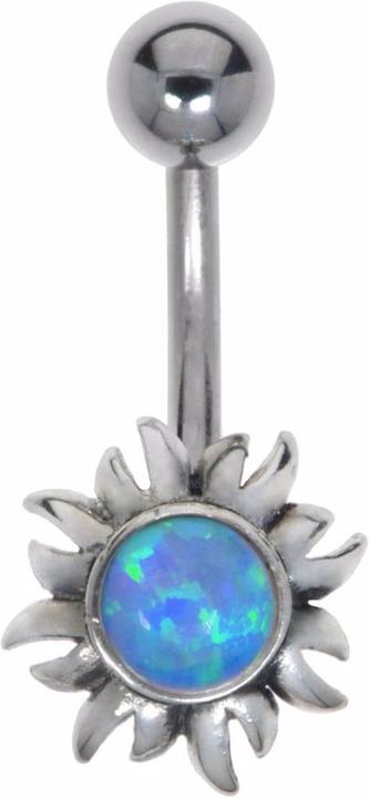 Actual product image Bijouteria Bellypiercing (Surgical steel 316L, Gem, Silver 925)