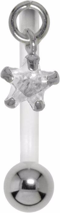 Actual product image Bijouteria Bellypiercing (Bioplastic, Zirconia, Surgical steel 316L, Silver 925)