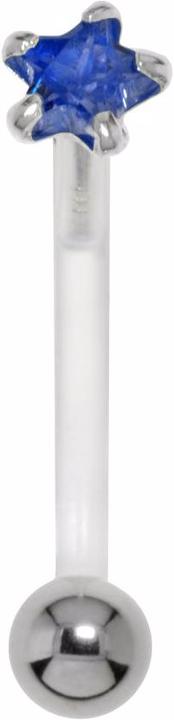 Produktbild Bijouteria Bauchpiercing (Silber 925, Zirkonia, Bioplast, Chirurgenstahl 316L)