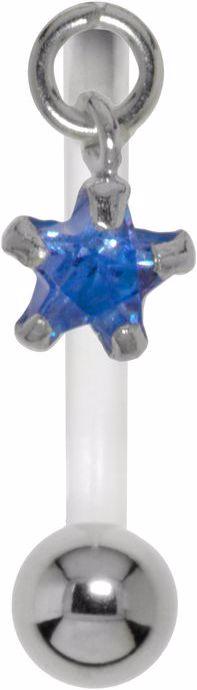 Produktbild Bijouteria Bauchpiercing (Bioplast, Zirkonia, Chirurgenstahl 316L, Silber 925)