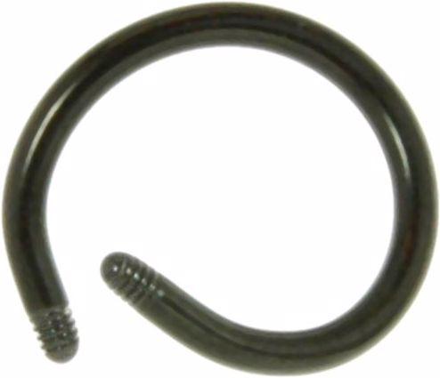 Produktbild Bijouteria 1.2mm Titan Piercingteil (PVD Beschichtung (schwarz), Titan)