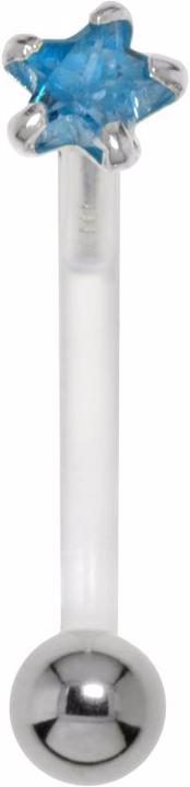 Produktbild Bijouteria Bauchpiercing (Silber 925, Zirkonia, Bioplast, Chirurgenstahl 316L)