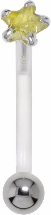Produktbild Bijouteria Bauchpiercing (Silber 925, Zirkonia, Bioplast, Chirurgenstahl 316L)