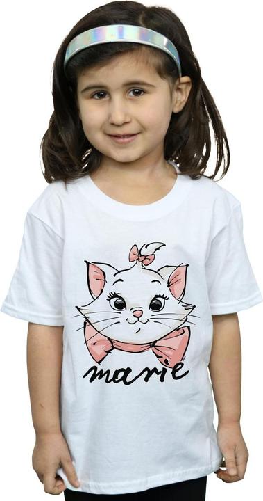 Immagine prodotto Disney The Aristocats Marie Sketch Face Maglietta Ragazze (128)