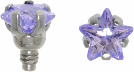 Actual product image Bijouteria Dermal-Anchor tops (Crystal, Surgical steel 316L)