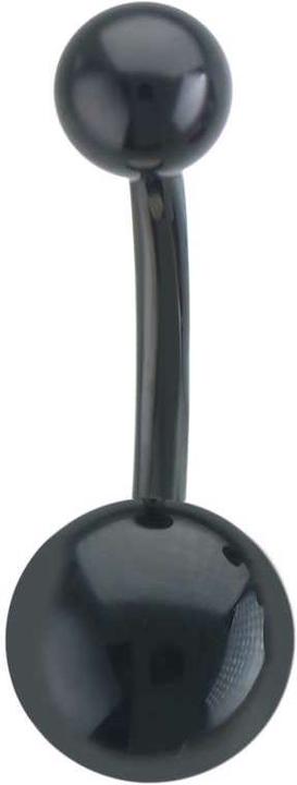 Actual product image Bijouteria Bellypiercing (Email, Surgical steel 316L, PVD coating (black))
